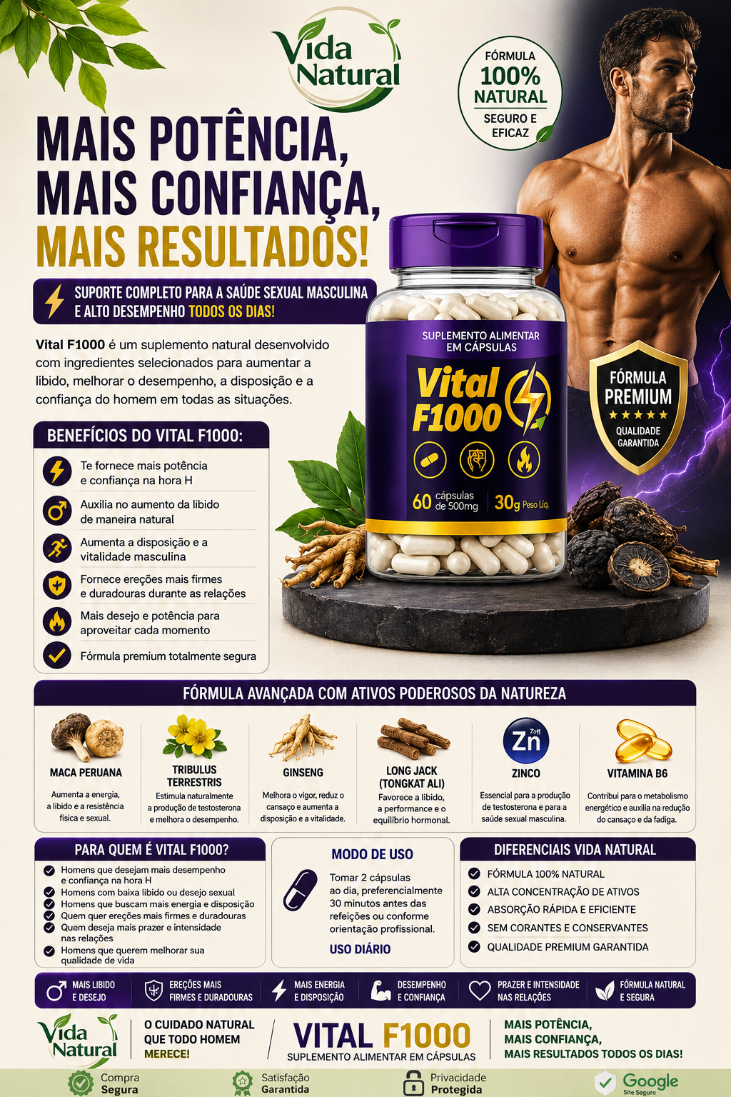 VITAL F1000 - PROMOÇÃO DO DIA - FRETE GRÁTIS