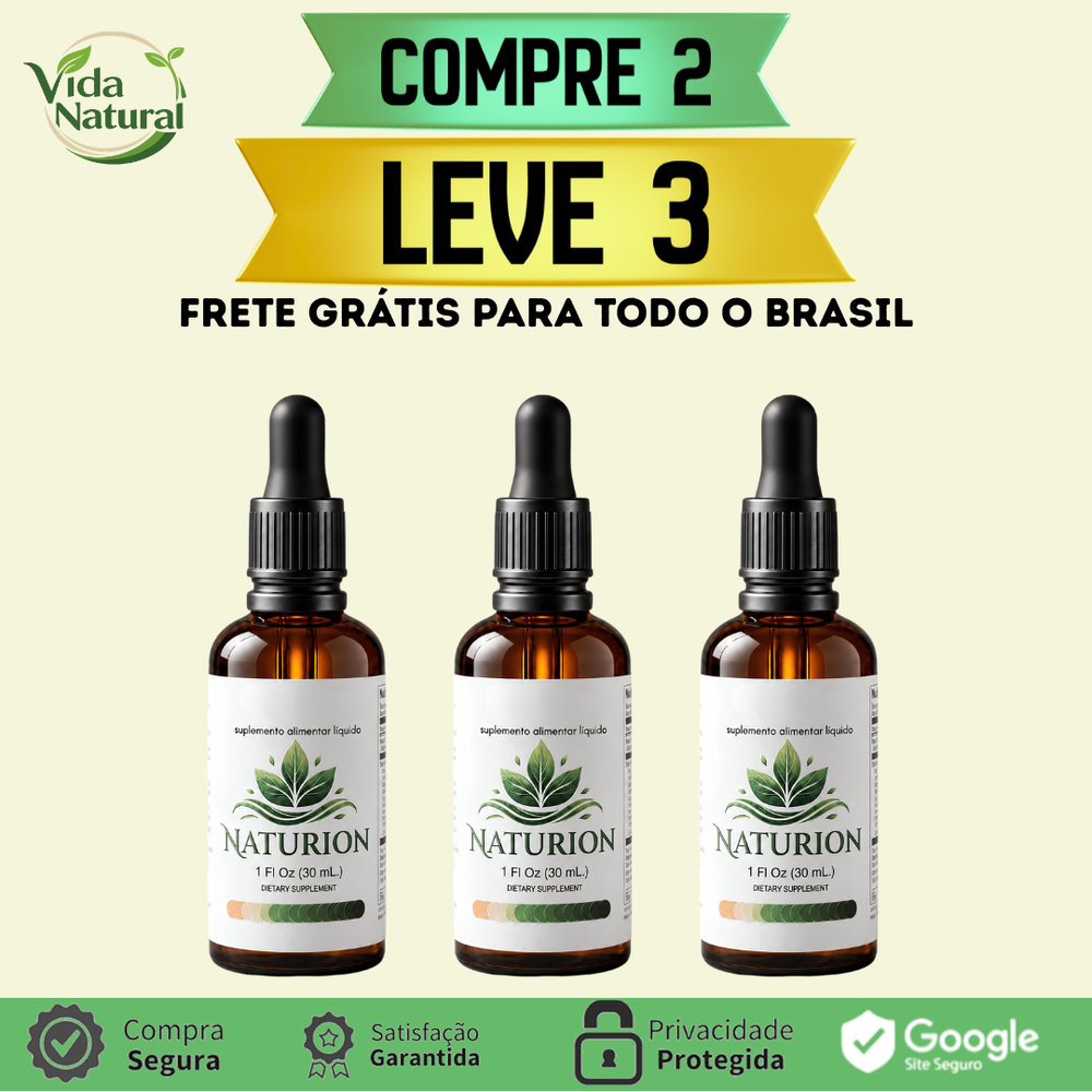 NATURION GOTAS - PROMOÇÃO DO DIA - FRETE GRÁTIS