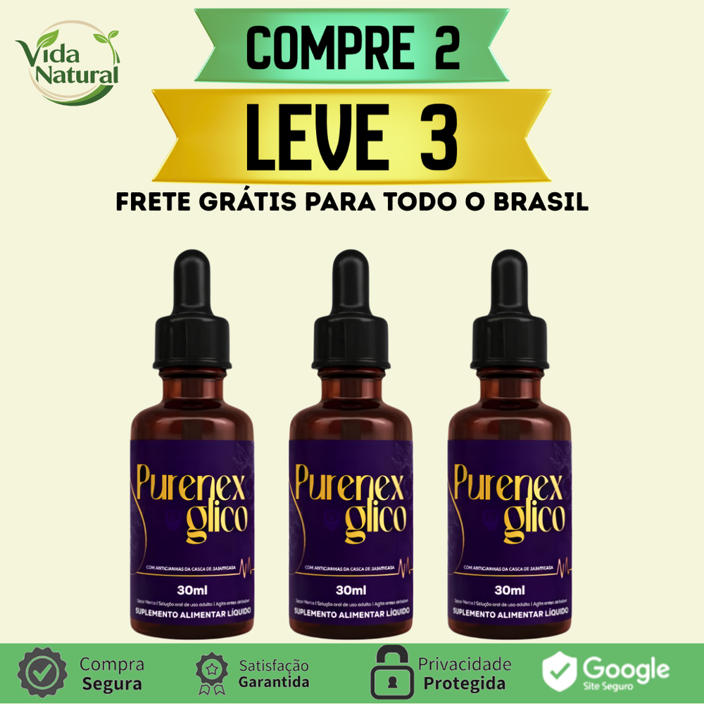 PURENEX GLICO - PROMOÇÃO DO DIA - FRETE GRÁTIS